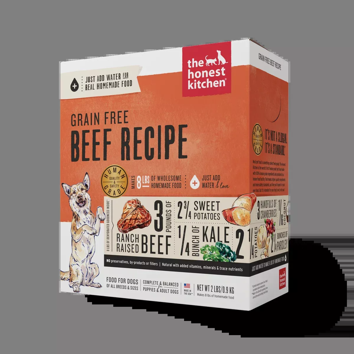 The Honest Kitchen Grain Free Dehydrated Dog Food - Beef - 2lb Box