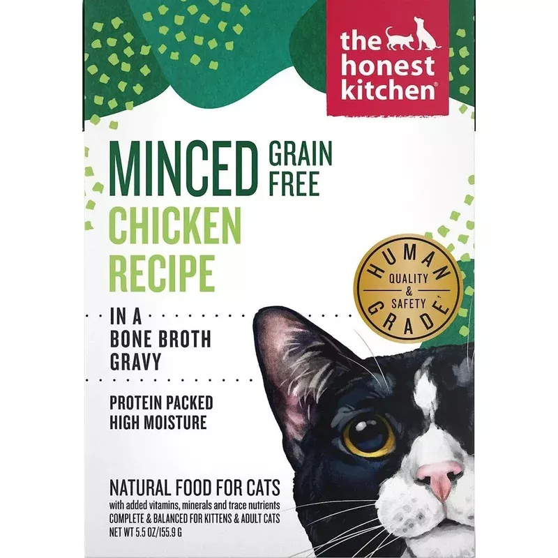 The Honest Kitchen Minced Chicken In Bone Broth Gravy 5.5-oz, Wet Cat Food