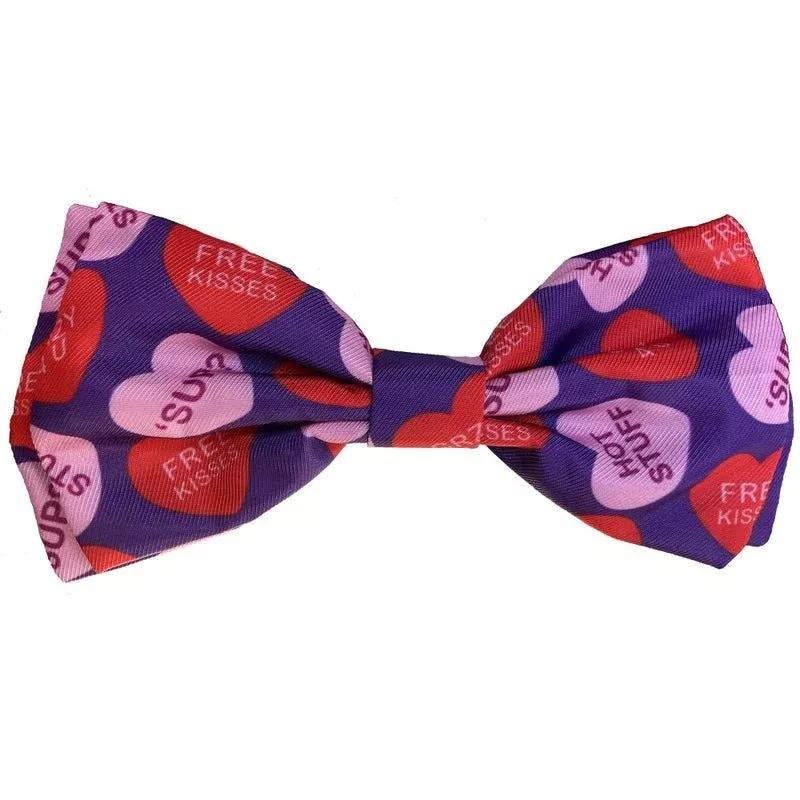 Huxley & Kent Convo Hearts Bow Tie Large