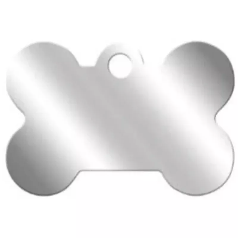 I.D Tag Chrome Bone XL 5.3×3.5cm
