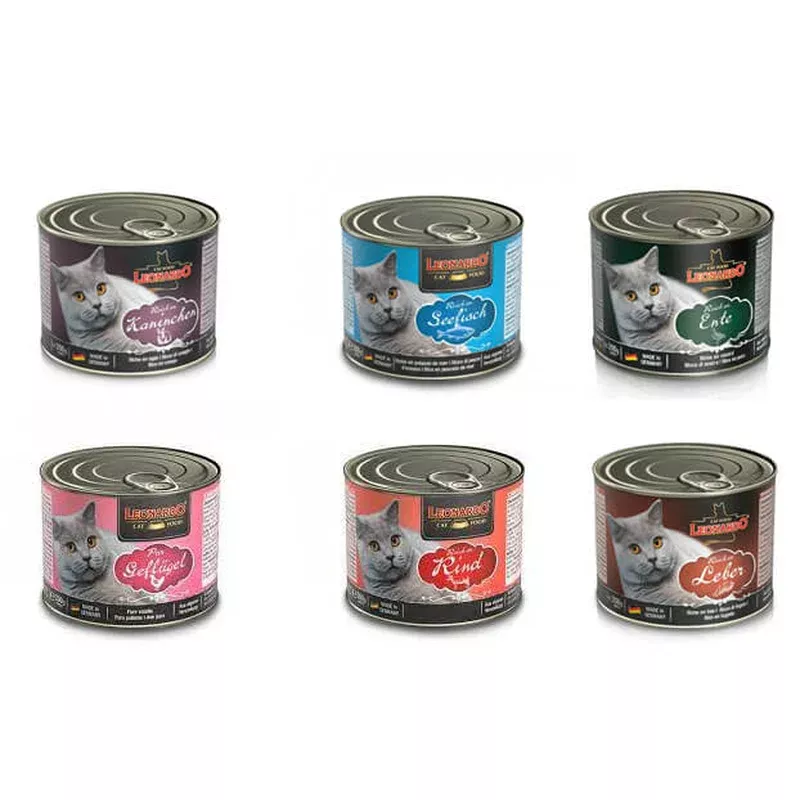IN STORE ONLY Leonardo Quality Selection Grain Free Canned Cat Food 200g
