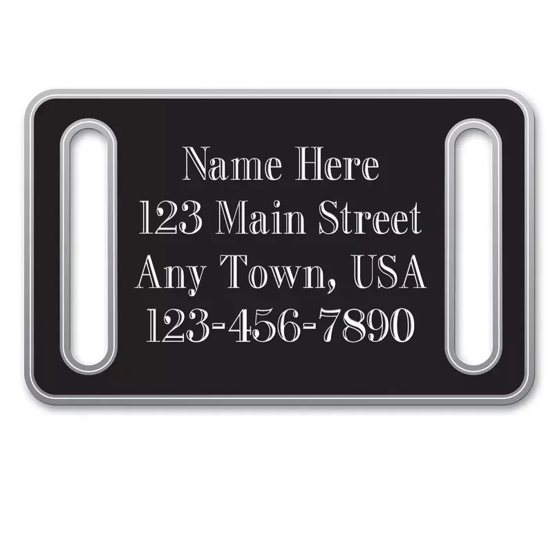 Jeffers Custom Personalized Engraved Slide-On ID Dog Tags
