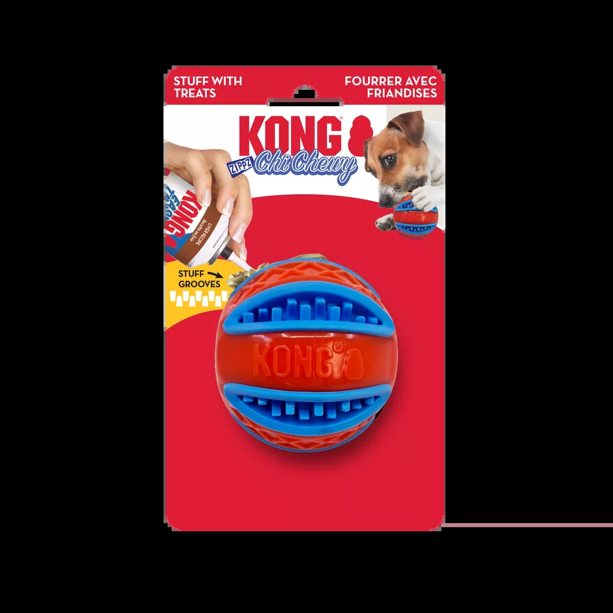Kong ChiChewy Zippz Ball
