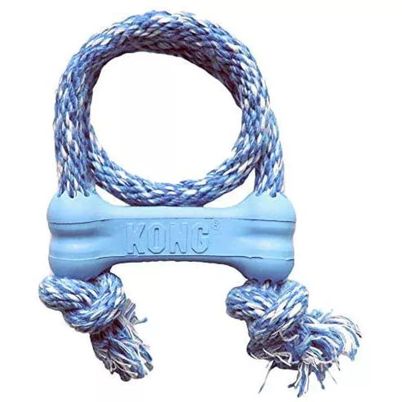 KONG Puppy Goodie Bone with Rope – Extra Small