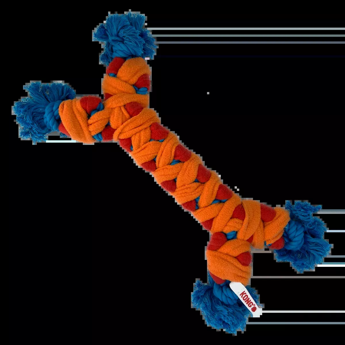 KONG Rope Rally Bone Dog Toy