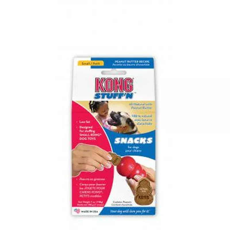 KONG Stuff’N Snacks Dog Treats Peanut Butter SM 8oz