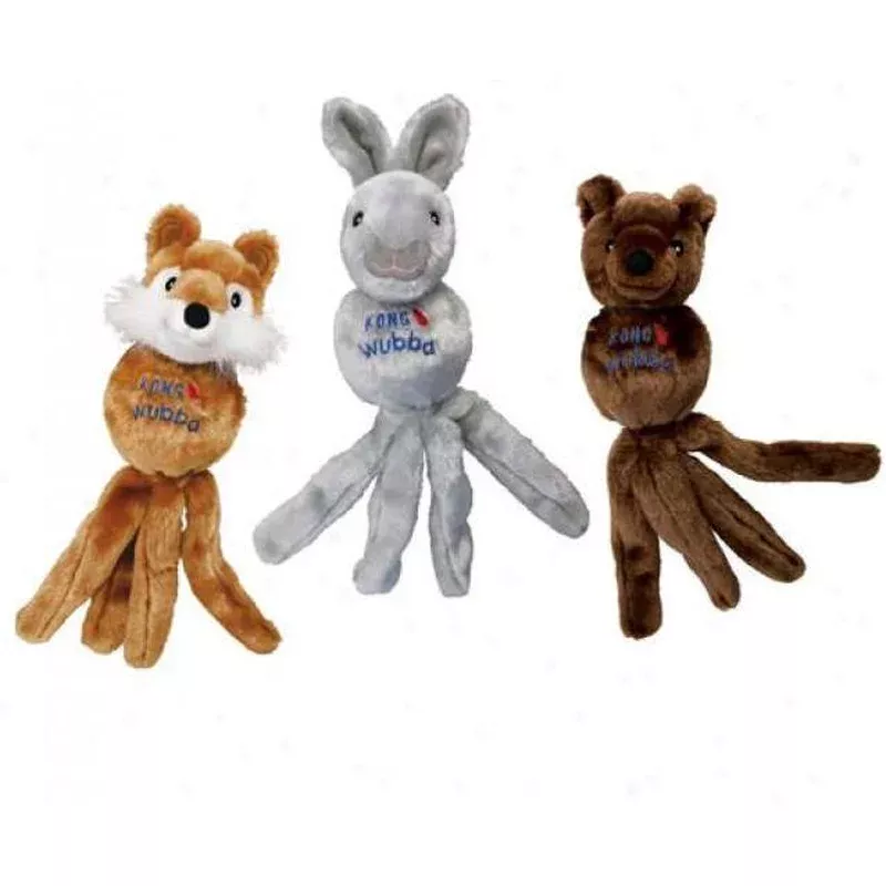 KONG Wubba Friend Dog Toy – Assorted Colours