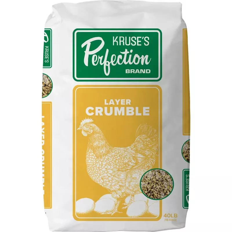Kruse’s Perfection Poultry Layer Chicken Feed – Crumble- 50lb Bag