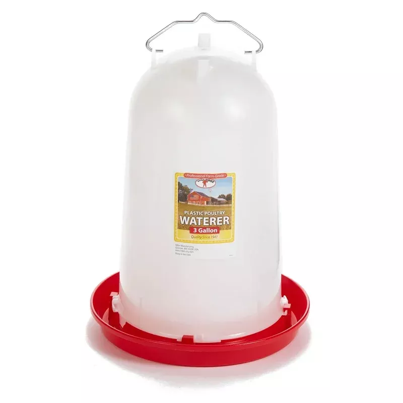 Little Giant Plastic Hanging Poultry Fountain, 3 Gallon