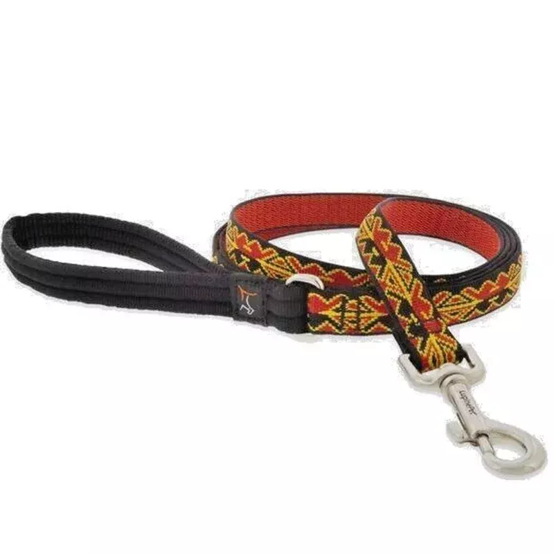 Lupine Dog Leash 3/4″ Wide x 6′ Length Monarch Red