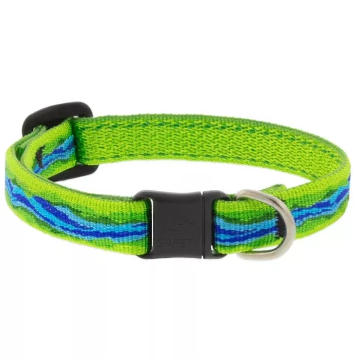 Lupine MicroBatch Safety Cat Collar 1/2″ x 8″-12″ Blue River