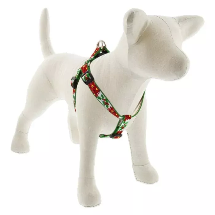 Lupine MicroBatch Step In Dog Harness 3/4" x 20"-30" Poinsettia