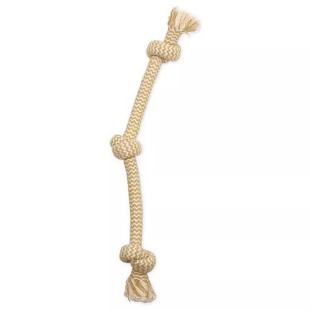 Mammoth Pet Products, Mammoth Pet Products Flossy Chews EXTRA Peanut Butter Scented Dog Toy, 2 Knot Bone,Medium, 12Inches