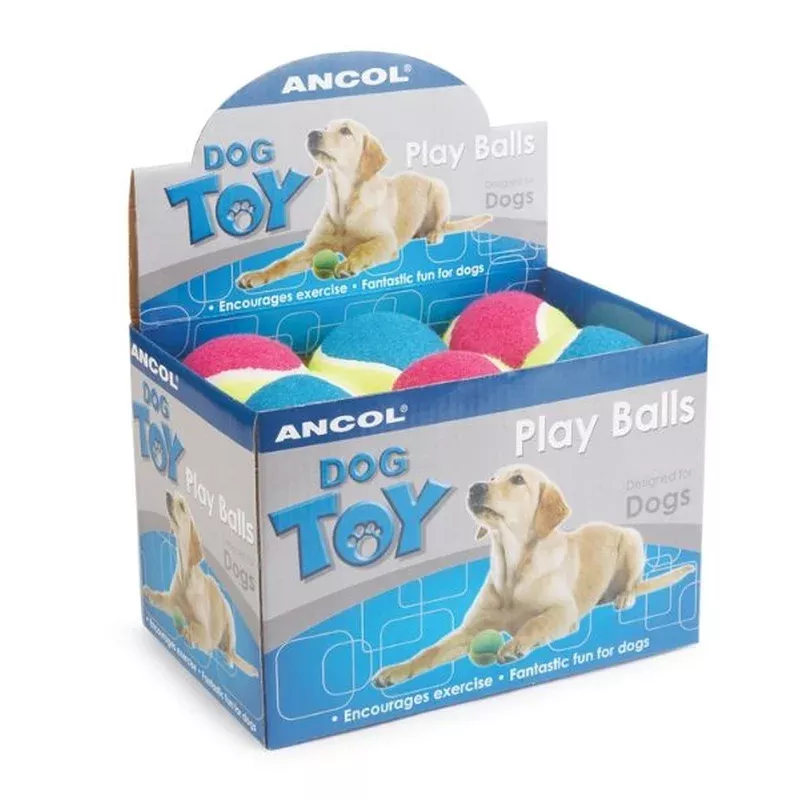 Mega Tennis Balls Assorted 10cm Display Box