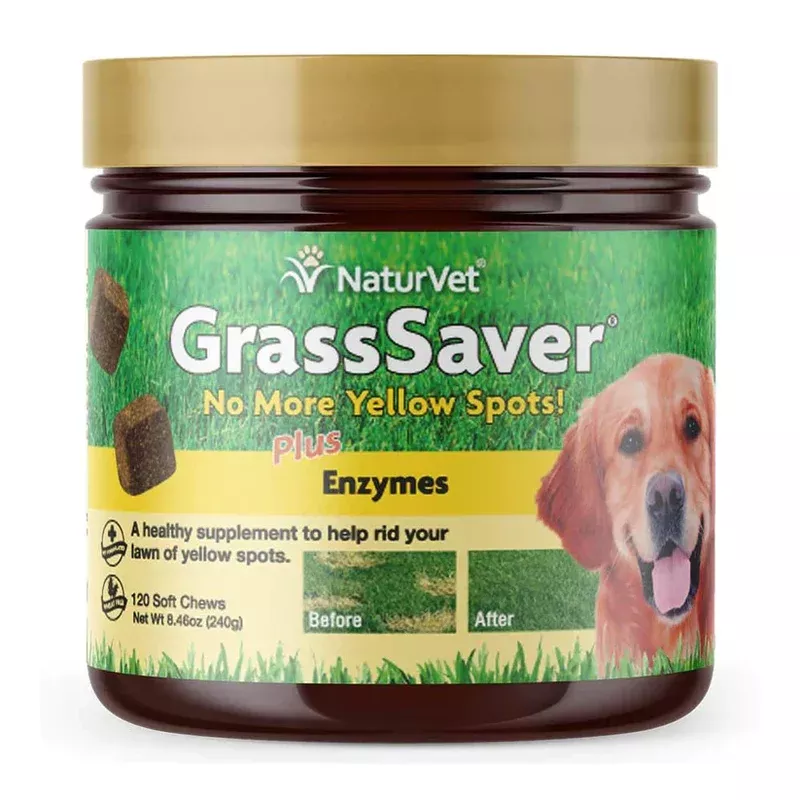 NaturVet GrassSaver Soft Chews 120-Count, Dog Supplement