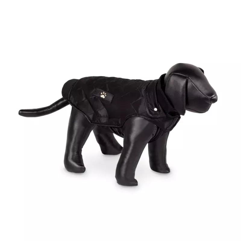 Nobby Nina Fleece Lined Dog Coat Black 44cm