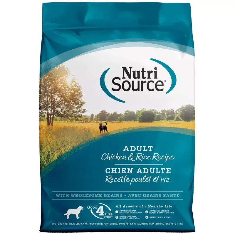 NutriSource Dry Dog Food Chicken & Rice 12 lb