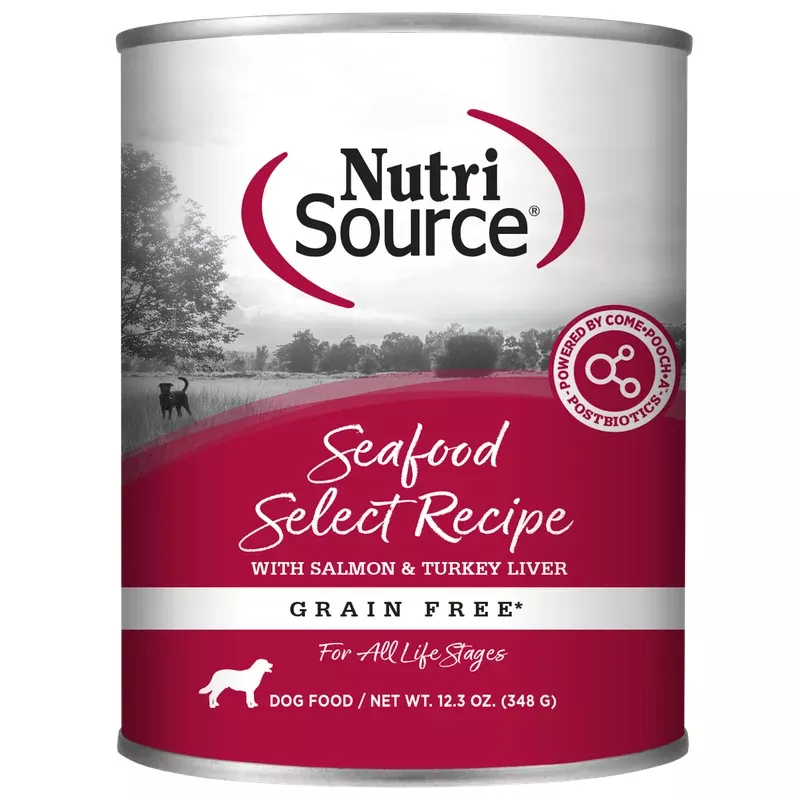 NutriSource Select Recipe Grain Free Canned Dog Food Seafood Select 12ea/12.3 oz