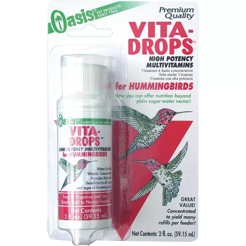 Oasis Vita Drops For Hummingbirds 2-oz, Bird Supplement