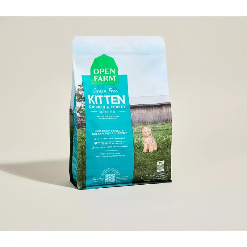 Open Farm Kitten Chicken & Turkey Dry Cat Food
