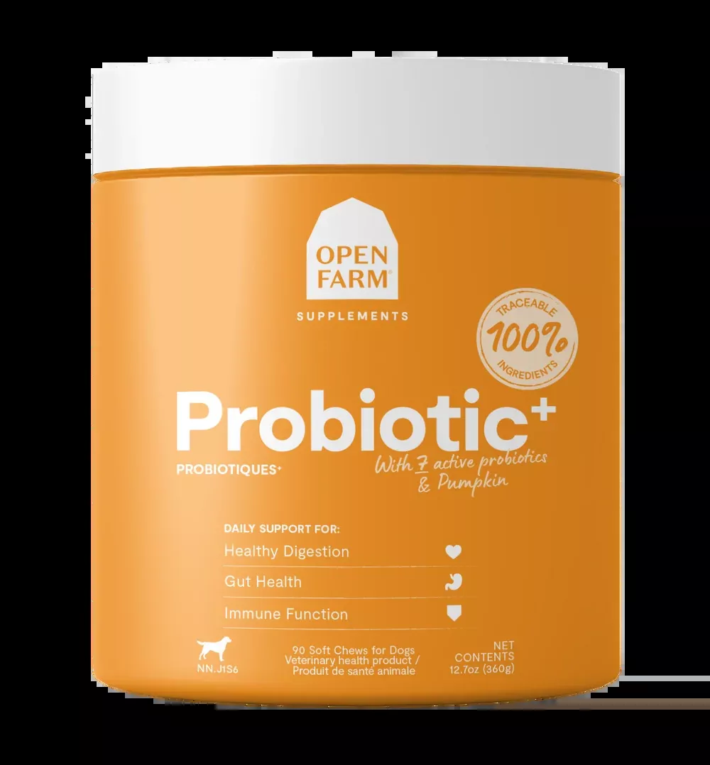 Open Probiotic Supplement Chews for Dogs