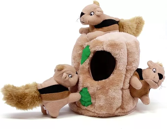 Outward Hound Hide A Squirrel Plush Dog Toy Puzzle, Large