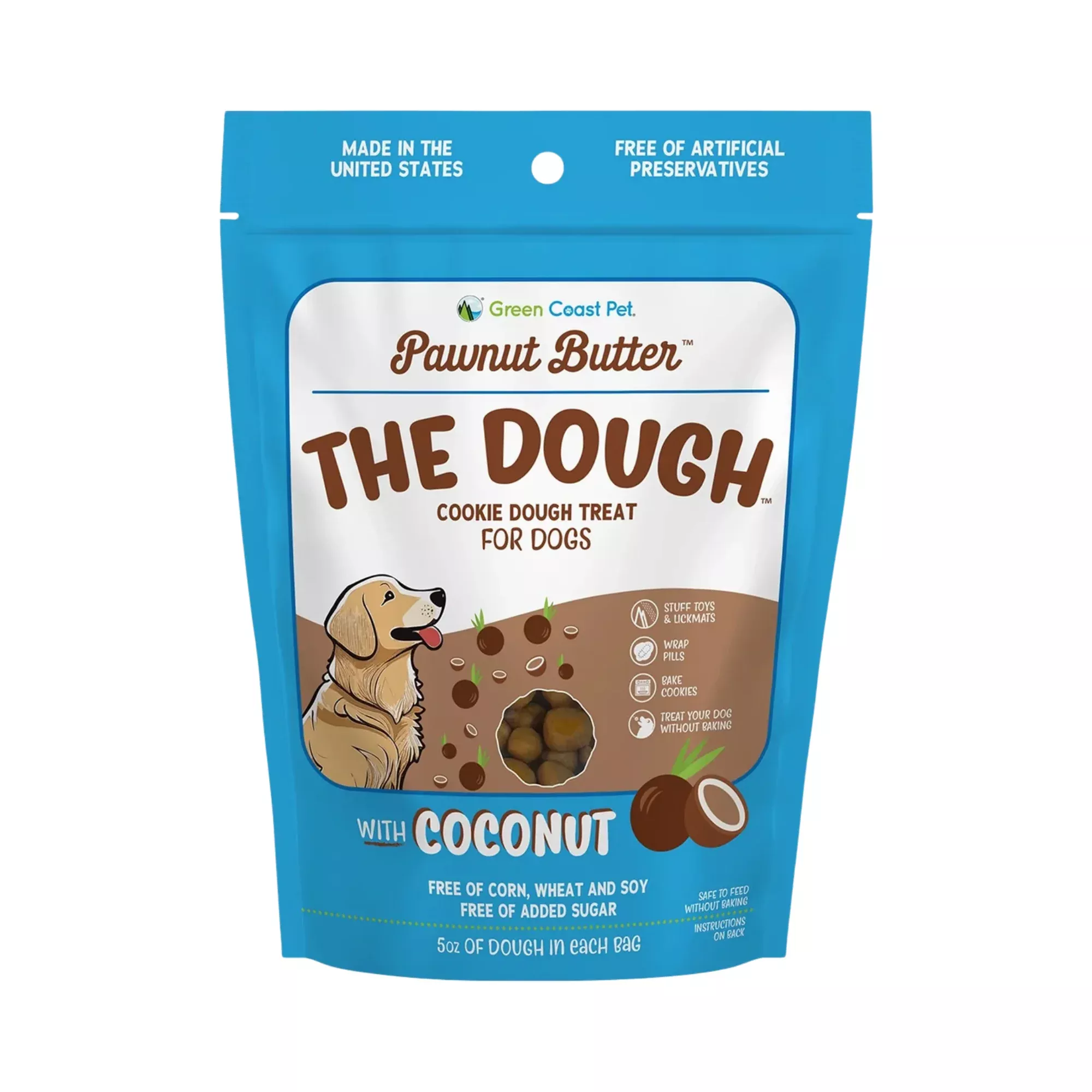 Pawnut Butter Dough w/ Coconut Dog Treats