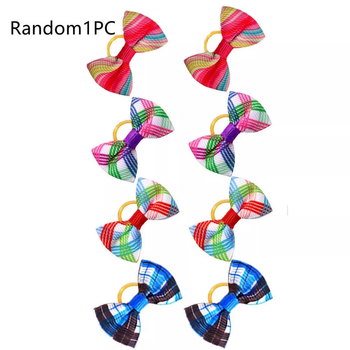 Pet Head Plaid Bow Accessories – Random