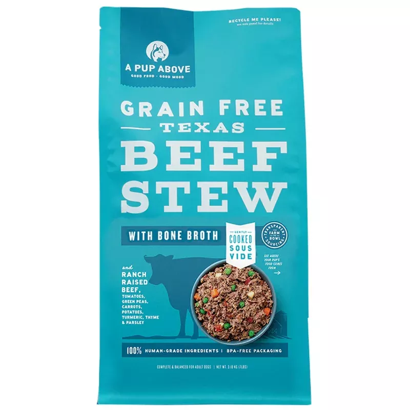 A Pup Above Texas Beef Stew, Gently Cooked Dog Food