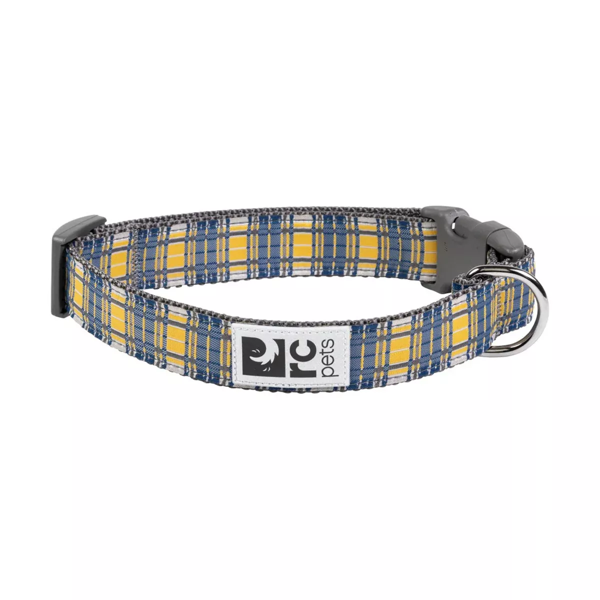 RC Pet Products Dog Clip Collar Medium 1″ Marigold Plaid