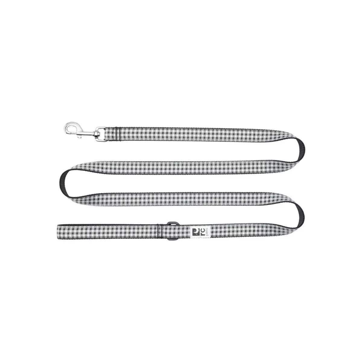 RC PETS Dog Leash, Black Gingham, 1x6'