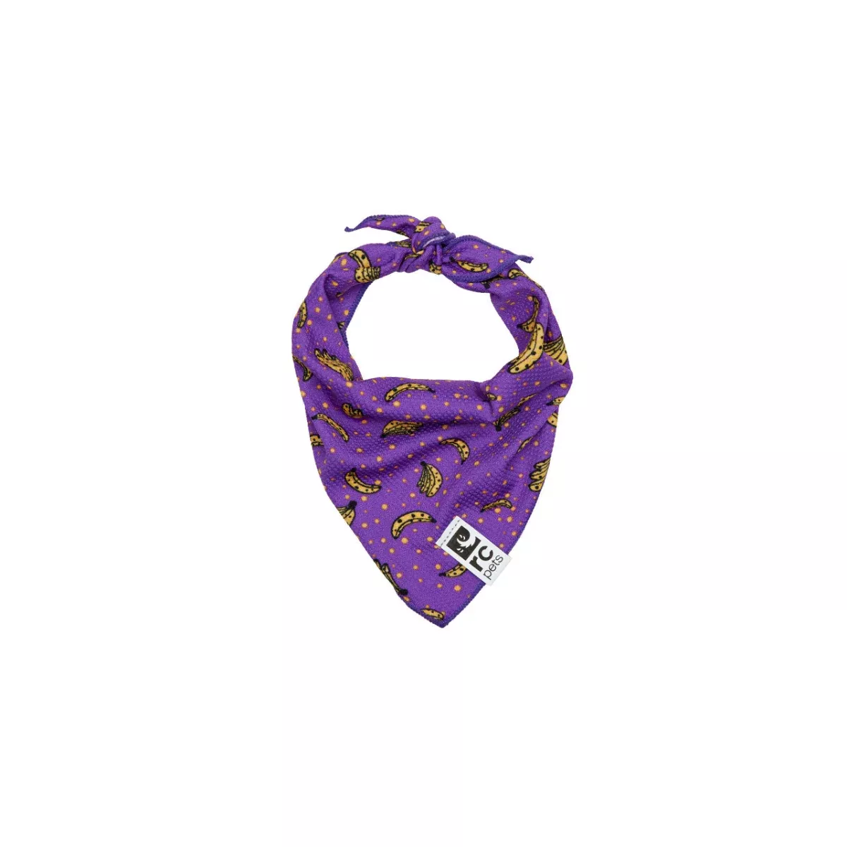 RC PETS Dog Zephyr Cooling Bandana, Bananas, S/M, 8″ – 17″