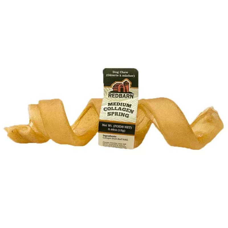 Redbarn Medium Collagen Spring, Dog Chew