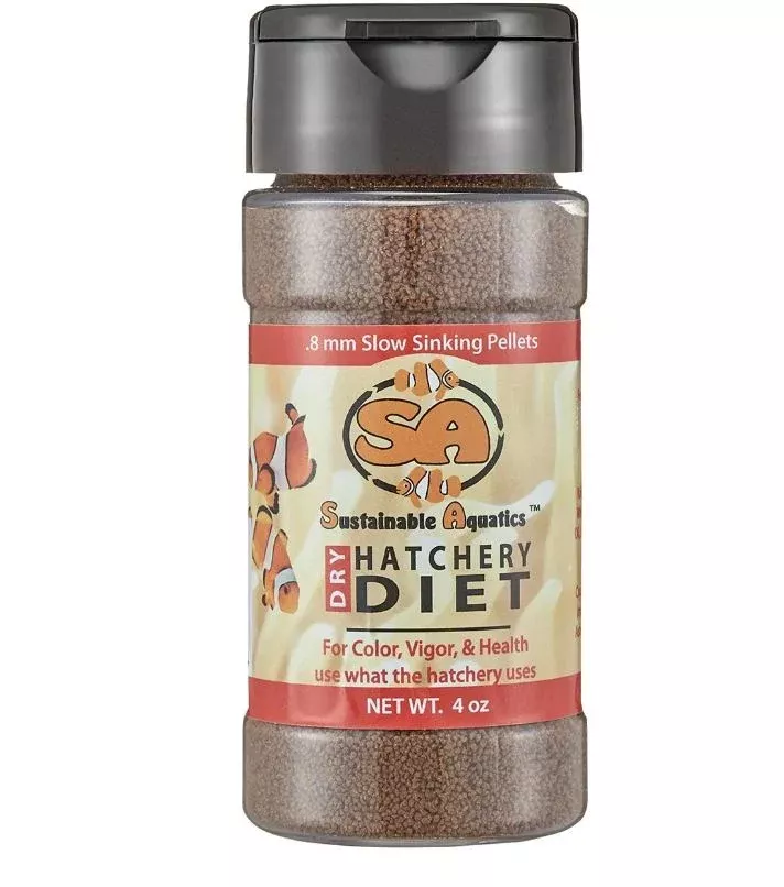 SA Dry Hatchery Diet (0.8 mm) 4oz Bottle