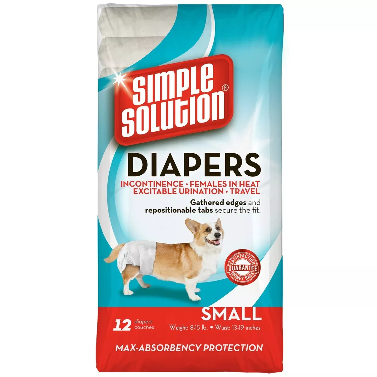 Simple Solution Disposable Diapers Small 12 Pack