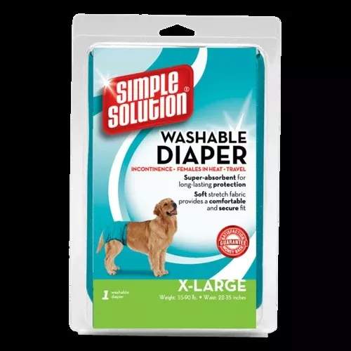 Simple Solution Washable Female Dog Diapers 1 count X-Large