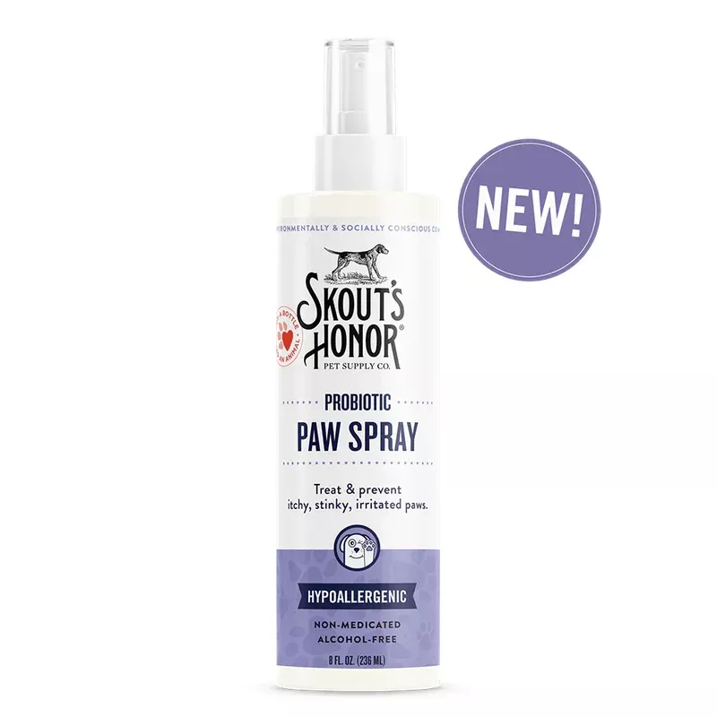 Skout’s Honor Probiotic Paw Spray For Dogs & Cats