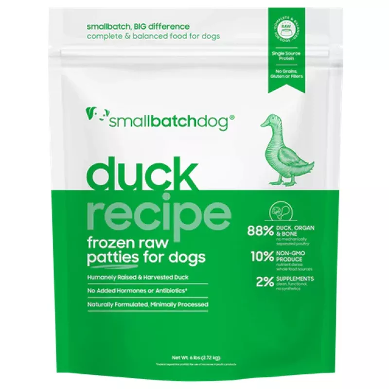 Smallbatch Frozen Raw Dog Food, Duckbatch