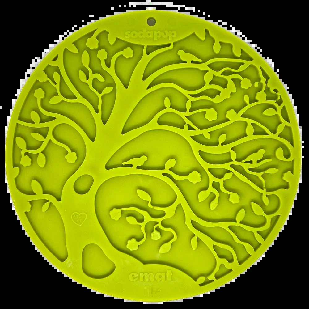 SodaPup Tree of Life Enrichment Lick Mat with Suction Cups