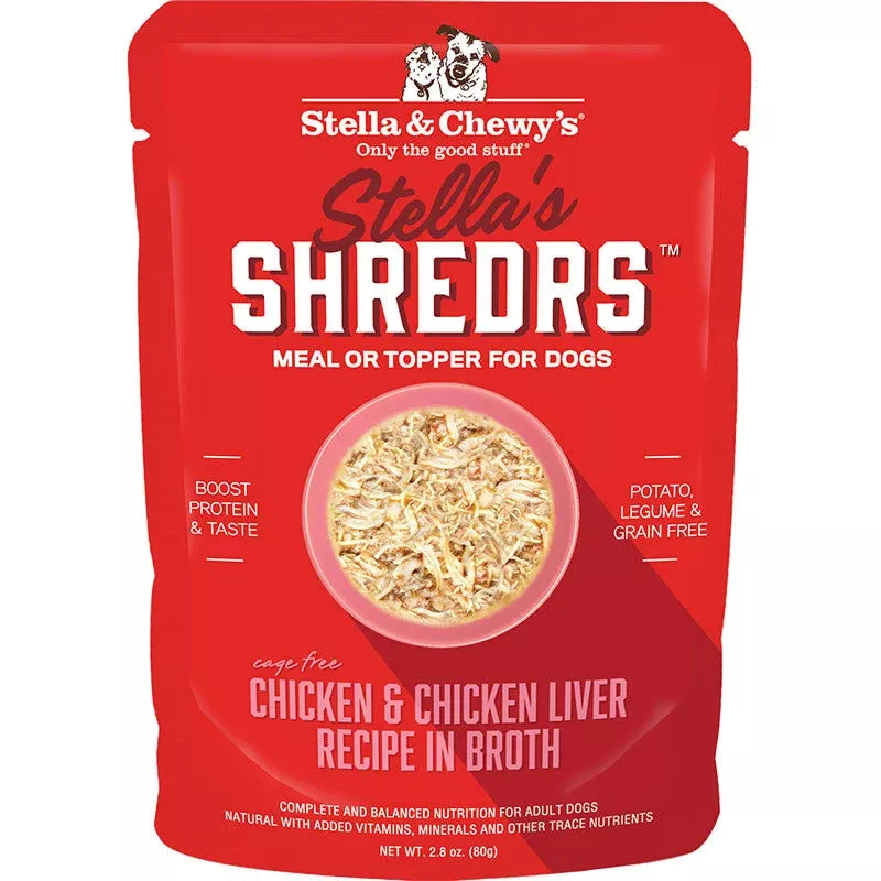Stella & Chewy’s Dog Shredrs Chicken & Liver 2.8oz