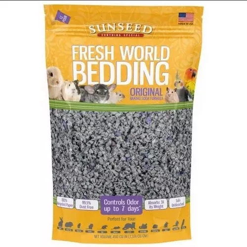 Sun Seed Co, Fresh World Bedding Gray 450CU, 2 Count