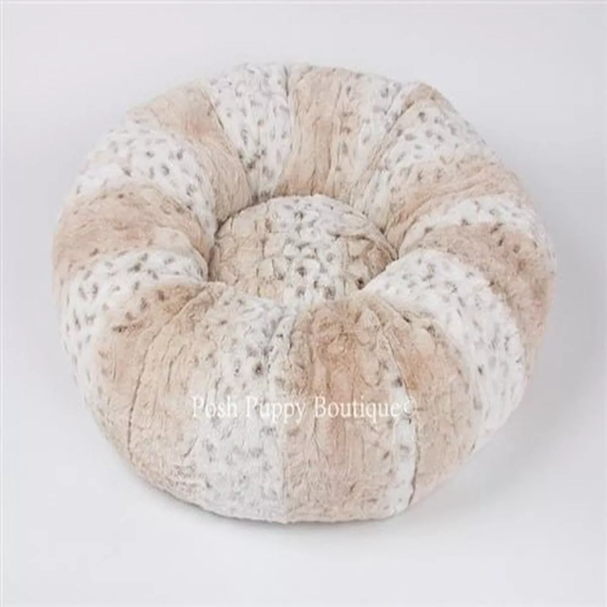 Susan Lanci Soft Snow Leopard Bed