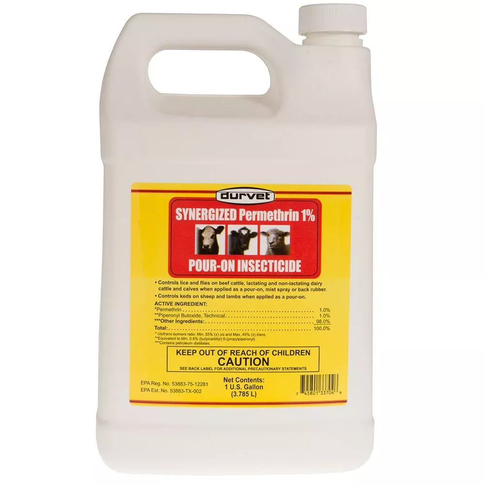 Synergized Permethrin 1% Pour-On Insecticide