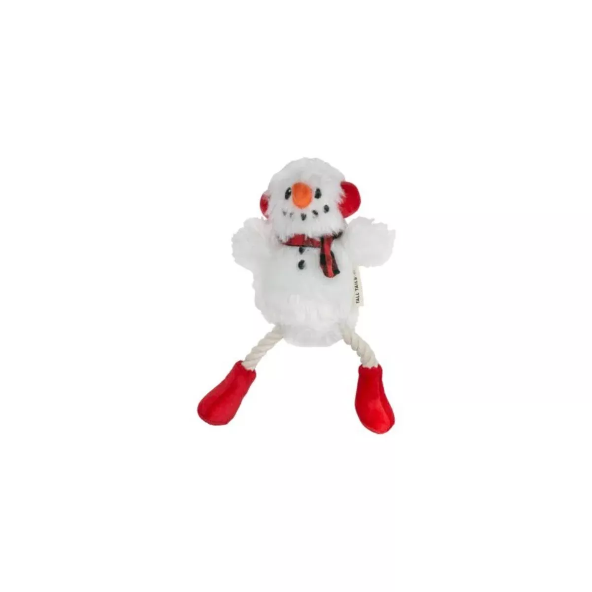 Tall Tails Fluffy Snowman Dog Toy