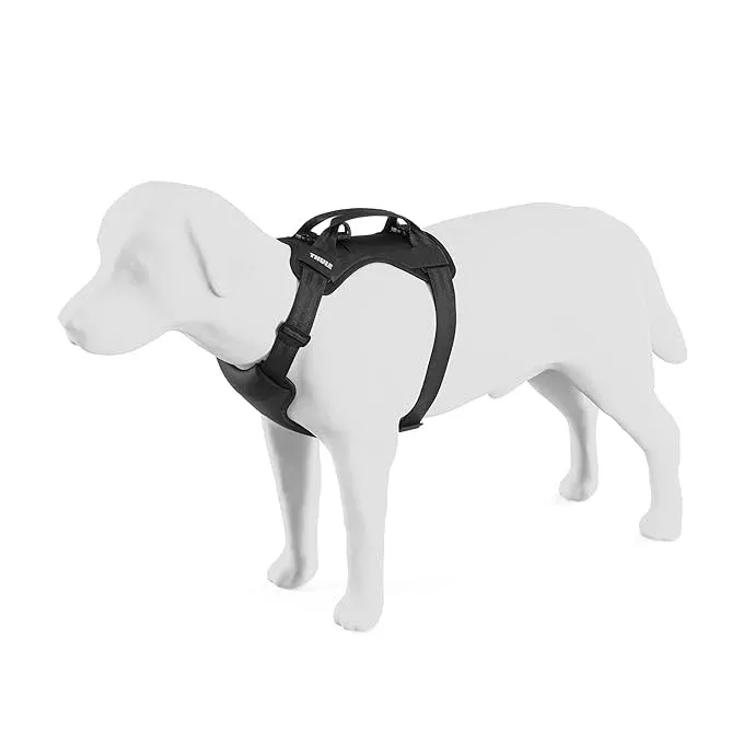 Thule Cappy Dog Harness L – Crash-Tested for Safety – Seatbelt passthrough – Adjustable & Easy to Clean – Padded Breathable mesh Panels – Leash Loop – Step-in Design