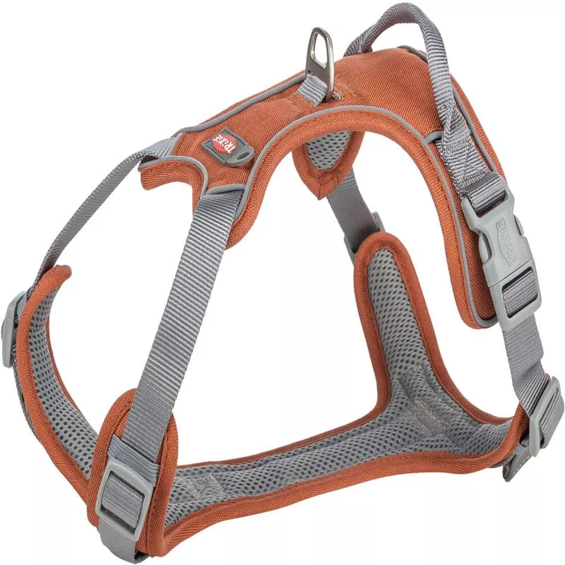 Trixie Premium active harness, M: 4969 cm/20 mm, rust