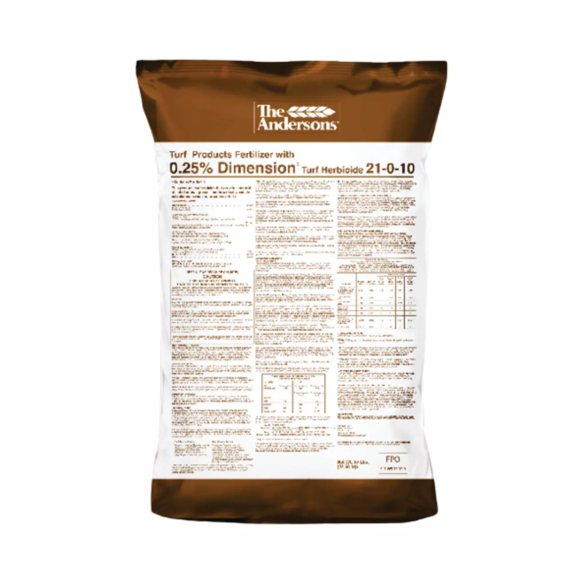 Turf Fertilizer 21-0-10 with 0.25% Dimension Herbicide