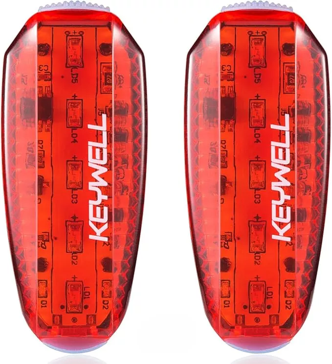 USB-C Rechargeable LED Safety Lights (2 Pack) – Clip on Strobe Running Lights for Runners, Joggers,Walkers,Kids,Dogs,Bike Tail Lights – High Visibility Accessories for Reflective Gear
