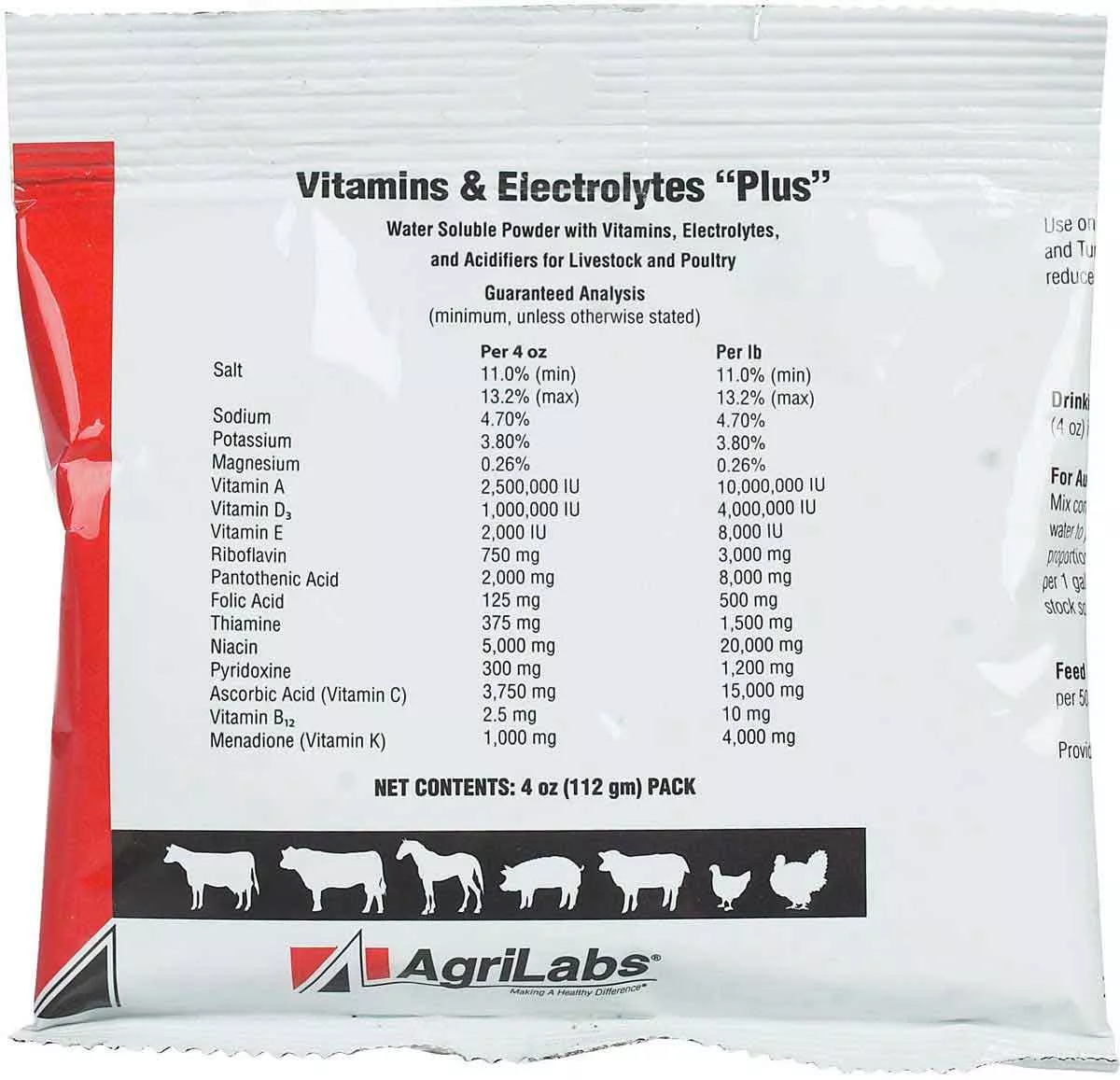 Vitamins & Electrolytes Plus Water Soluble Powder