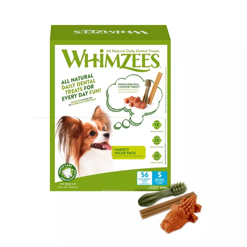 Whimzees Variety Value Box Small – 56pk